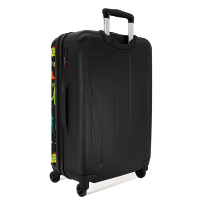 NoBoringSuitcases.com® Kids Suitcases Boys Rolling Travel Bag Cabin Bag Gifts - Monsters - Colors - Space - Boys Suitcases Medium, 67x43x25cm