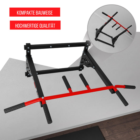 K-Sport: Pull-up bar for wall mounting with pull-up bar & 3 different grips I Pull-up tower for muscle training I Pull Up Mate, incl. E-Book
