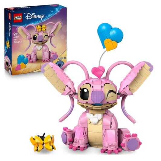 LEGO | Disney Angel - Lilo & Stitch Toy - Buildable playset with 3 heart balloons & 1 butterfly - Creative decoration - Gift for girls, boys ages 9+ and adult fans - 43257
