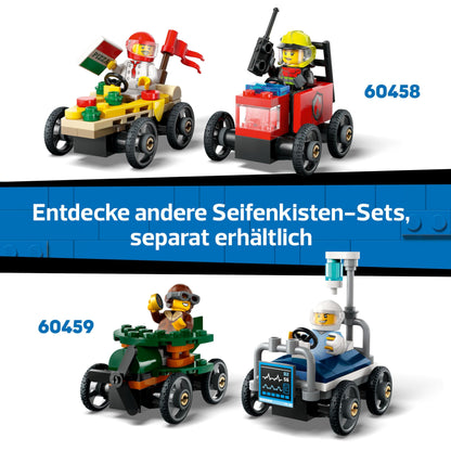 LEGO City No Limits: Soapbox Racing with Ramp - Building Toy for Boys and Girls 6+ - Set with 2 Soapboxes & 4 Race Driver Minifigures - Gift Idea for Kids 60460