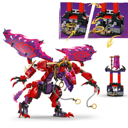 LEGO NINJAGO Stormbringer Dragon - Toy with 6 Ninja Minifigures - Roleplay Building Set for Boys and Girls 8+ - Gifts for Fans of the TV series Rise of the Dragons 71832
