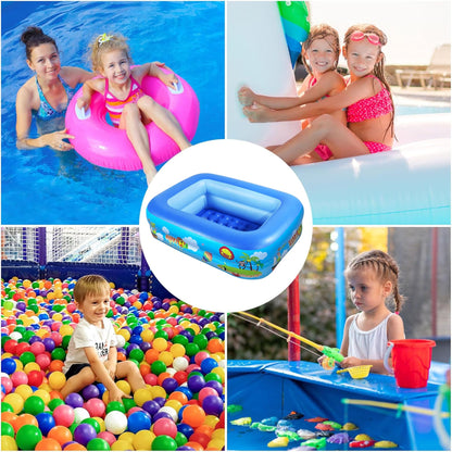 Children's paddling pool, Inflatable pool, Inflatable paddling pool, Kids pool, Kids paddling pool, Swimming pool, Inflatable pool, Inflatable kids pool, 2 rolls 105 x 75 cm Height 30 cm