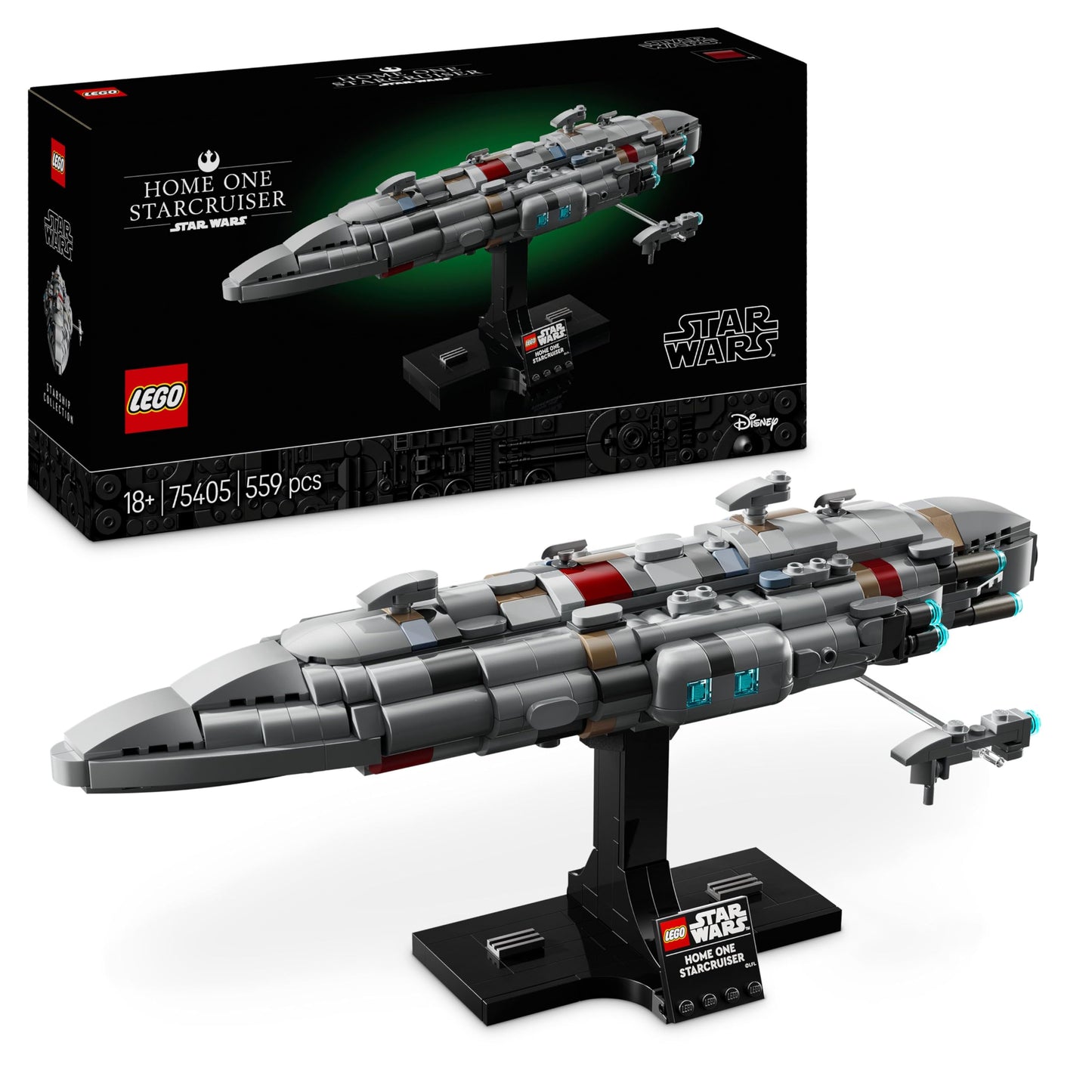LEGO Star Wars 75405 Home One Starcruiser from Return of the Jedi - Starship model - Fantasy set and collector's item for building and displaying - Gift for adult & teen fans