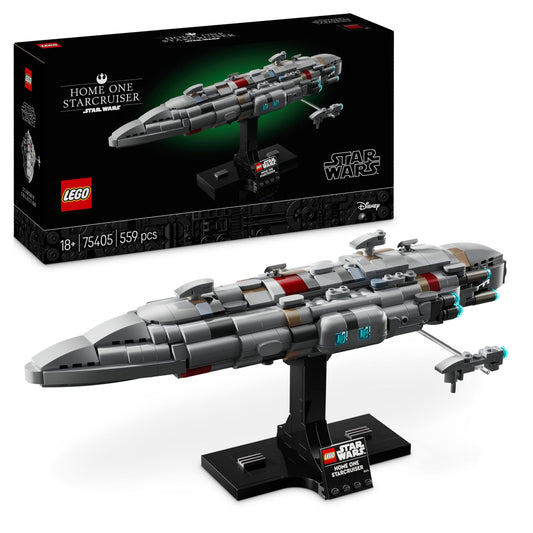 LEGO Star Wars 75405 Home One Starcruiser from Return of the Jedi - Starship model - Fantasy set and collector's item for building and displaying - Gift for adult & teen fans