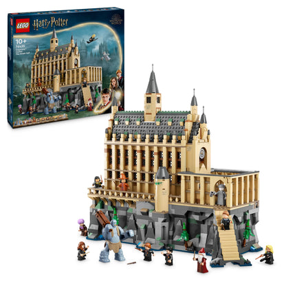 LEGO Harry Potter Hogwarts Castle: The Great Hall, wizard collectible toy with 11 minifigures including Hermione Granger, magical gift for boys and girls 76435