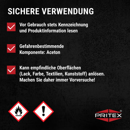 PRITEX - Chain spray 4 x 400 ml for motorcycles & bicycles - Chain grease provides high protection against friction, wear & corrosion - Lubricant spray with very good adhesion & lubrication performance - Chain oil