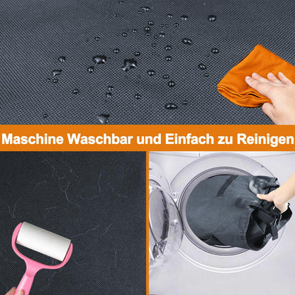 Alfheim Universal Trunk Protector - Water Resistant & Easy to Clean - Ideal Car Cover for Dogs - Black, with Bumper Guard - Fits Medium Small SUV (Gray)
