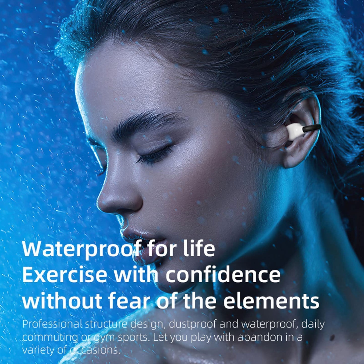 Open ear headphones Sport Air conduction Bone conduction Bluetooth wireless earphones Bone conduction headphones Bluetooth wireless headphones Waterproof Headphones for jogging running cycling gym