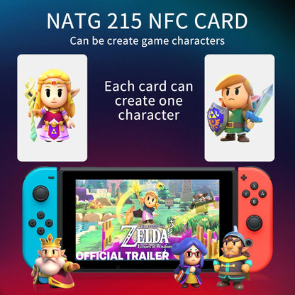 100 pieces NFC Tag Cards, programmable NFC 215 Tag waterproof PVC NTAG215 Card CR80, 504 bytes memory compatible with Android iPhone and other devices