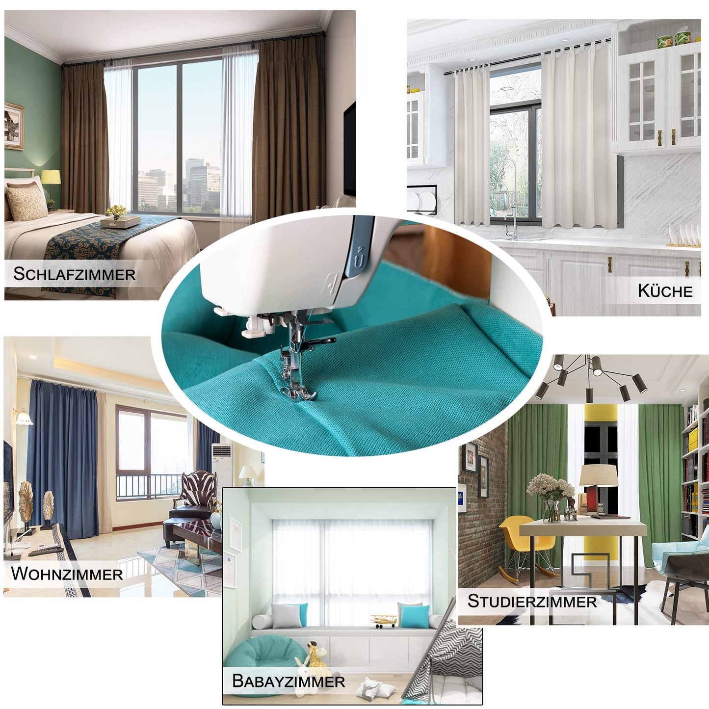 WOLTU 2 pieces of curtains blackout with pencil pleat, 250g/m² heavy thermal curtains cold protection damask look lightproof for living room bedroom, 135x245 cm Bordeaux