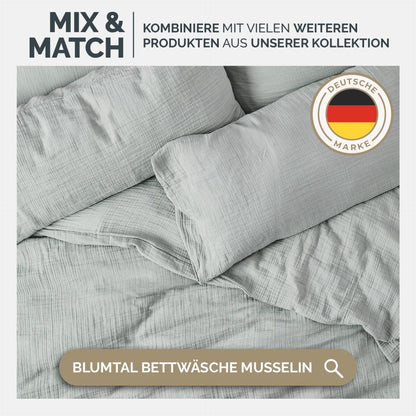 Blumtal daybed 200x230 cm Cotton - Muslin Blanket Oeko-TEX cert. - Bedspread 200x230 - Couch Throw - Light cotton cuddly blanket 100% - Living room sofa blanket - Bedspread Anthracite