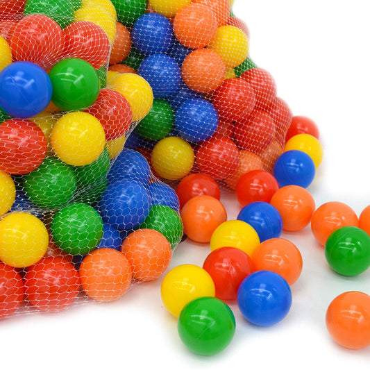 LittleTom 3000 balls for ball pit - 7cm plastic balls children play balls - baby ball for grasping - plastic balls for ball pit bounce house ball pool - baby toy set for trampoline play tent playpen