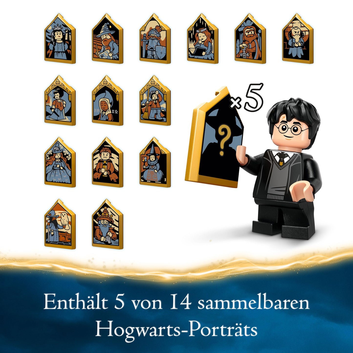 LEGO Harry Potter Hogwarts Castle: The Great Hall, wizard collectible toy with 11 minifigures including Hermione Granger, magical gift for boys and girls 76435