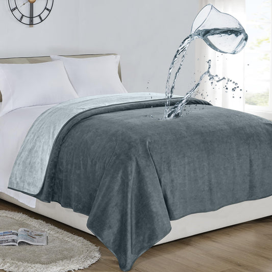 Waterproof blanket 178x230cm - Love blanket Waterproof with 3-layer wet protection, 100% leak-proof bedspread for baby, adults & pets, suitable for bed & sofa, Easy to clean.