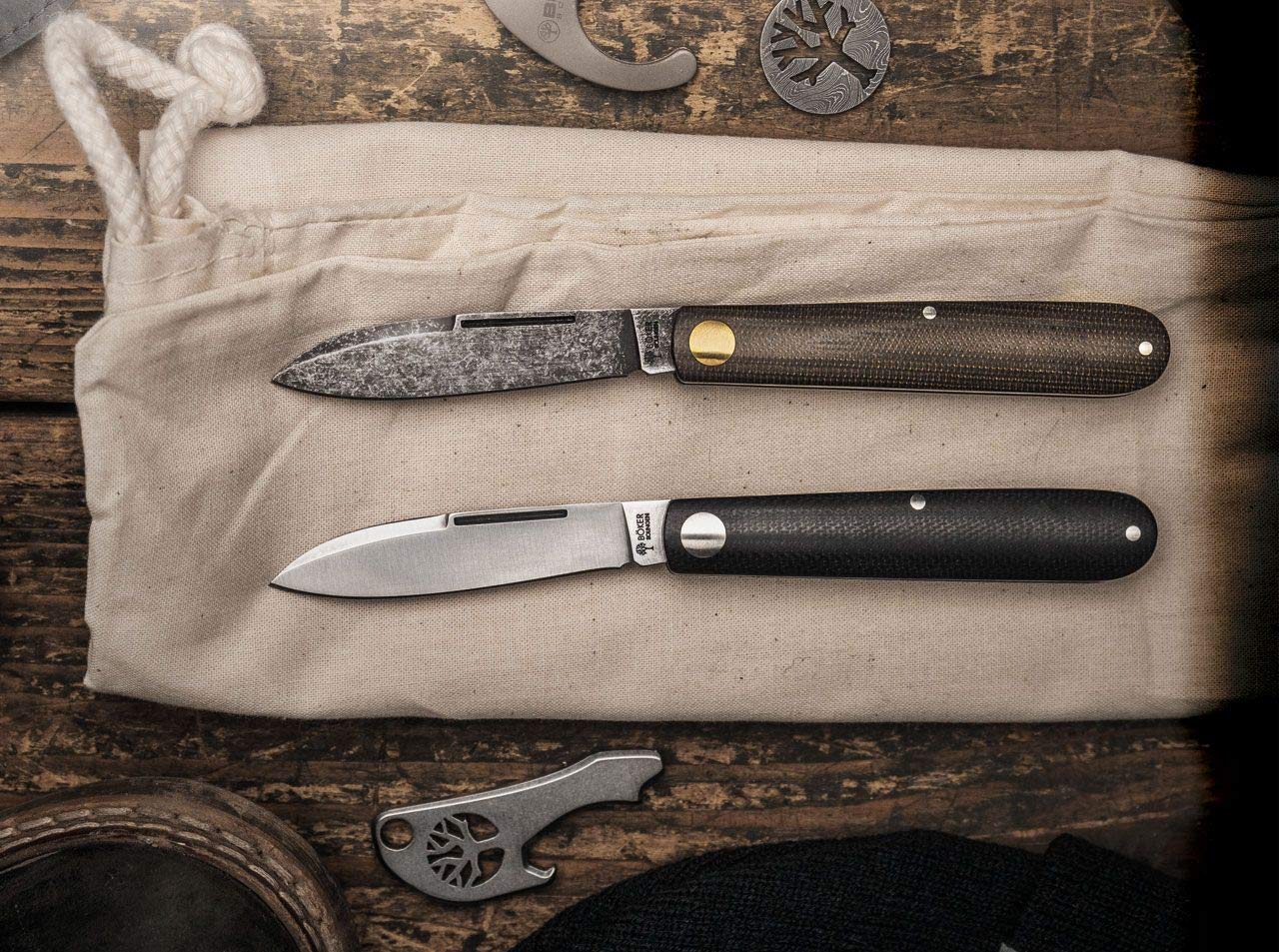 Böker Solingen® Barlow Prime EDC Green - classic slipjoint knife 42a compliant - traditional pocket knife with Micarta handle - Made in Germany - gentleman's pocket knife with sheath & gift box.