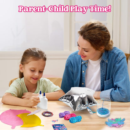 Clever Kits 3D string art set for kids, arts and crafts for kids ages 8-12, DIY lantern craft kit for boys and girls, with 30 colorful LED bulbs, birthday gifts