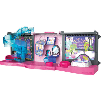 Zoobles Magic Mansion dream house with 6 rooms, slide, and accessories.