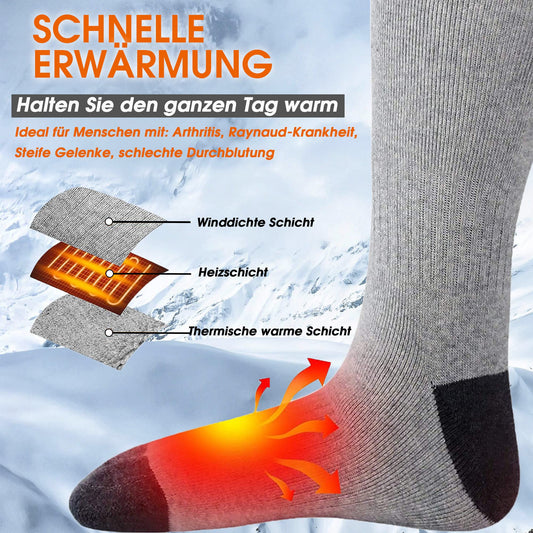 Svpro Heated Socks Men Women, Rechargeable Electric Battery Heated Socks Warm Sock Foot Warmer 12 Hours Long Heating Time for Indoor Outdoor Hunting, Camping, Hiking, Motorcycle
