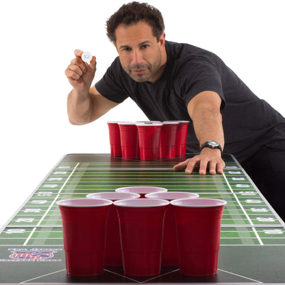 Evil Jared's Hasselhoff Premium Beer Pong Table Includes 6X Beer Pong Balls with Foam Holder | College Quality with Official Beer Pong Dimensions - College Table | American Football Field Table