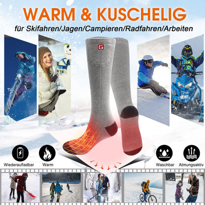 Svpro men women electric heated socks rechargeable washable battery socks, heated socks for foot warmer in cold weather, thermal socks for arthritis neuropathy skiing hunting