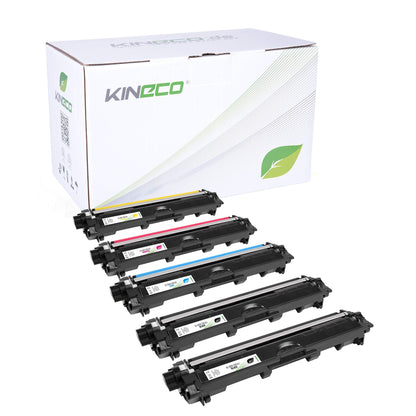 Kineco 5 toner compatible with Brother TN-241 TN-245 for Brother DCP-9022CDW MFC-9142CDN 9342CDW 9332CDW HL-3150CDW - TN-241BK TN-245C TN-245M TN-245