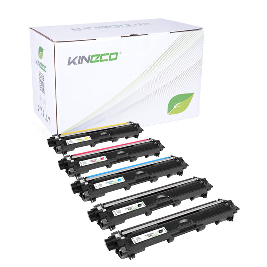 Kineco 5 toner compatible with Brother TN-241 TN-245 for Brother DCP-9022CDW MFC-9142CDN 9342CDW 9332CDW HL-3150CDW - TN-241BK TN-245C TN-245M TN-245