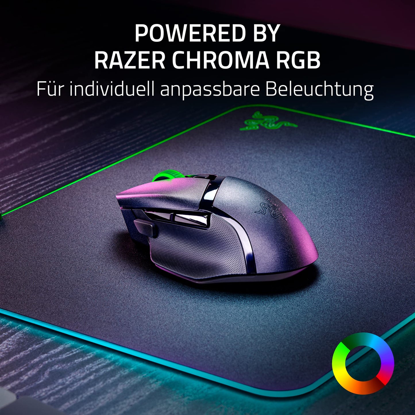 Razer Basilisk V3 X HyperSpeed - Wireless Gaming Mouse (Iconic Ergonomic Shape with 9 Customizable Controls, HyperSpeed Wireless, 5G Advanced 18K Optical Sensor, Chroma RGB) Black