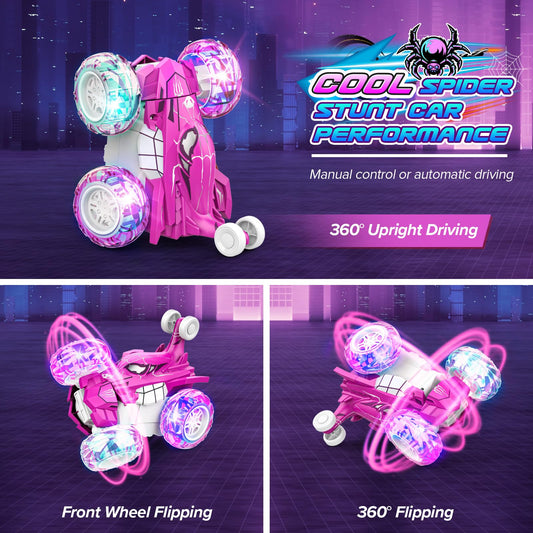 Dreamlandia remote control car for ages 3-9, gift for girls 3-10 years old. RC car monster truck game for ages 3-6. Easter gifts for kids.