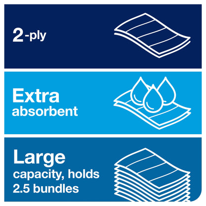 Tork Xpress soft Multifold Paper Towels 100289 - H2 Premium Folded Towels for Towel Dispenser - soft and absorbent, 2-ply, white - 21 x 150 sheets (Pack of 2)