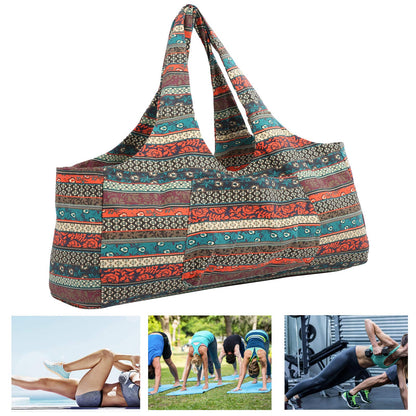 Lyrlody yoga bag with zipper for women, waterproof gym bag for yoga & sports, multifunctional travel bag for yoga mat & sports equipment.