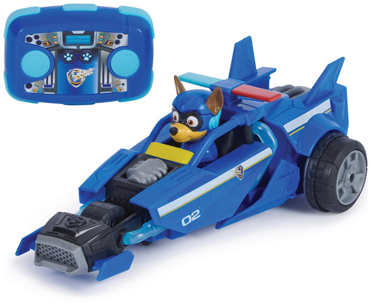 PAW Patrol: The Mighty Movie, RC Police Car with Chase in the driver's seat, remote-controlled, suitable for kids 3 years and up.
