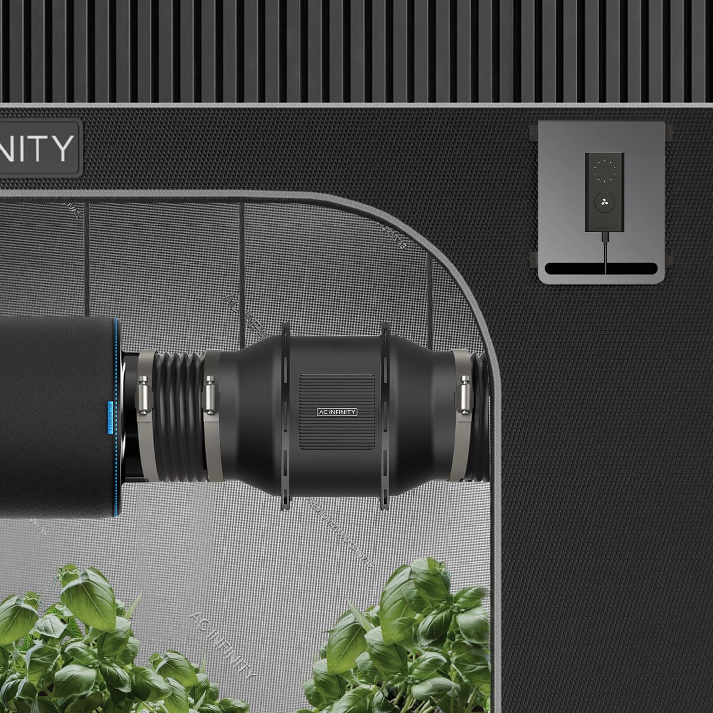 AC Infinity Air Filter Set 150 mm - CLOUDLINE LITE Exhaust Fan with Activated Carbon Filter for grow tents, hydroponics, and indoor gardens.