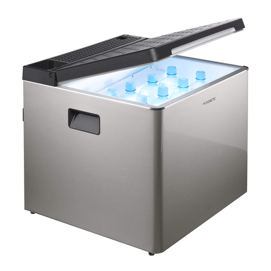 DOMETIC ACX3 40 G electric absorption cooler with 12/230 V and gas connection, operates with gas cartridge, silent mini fridge.