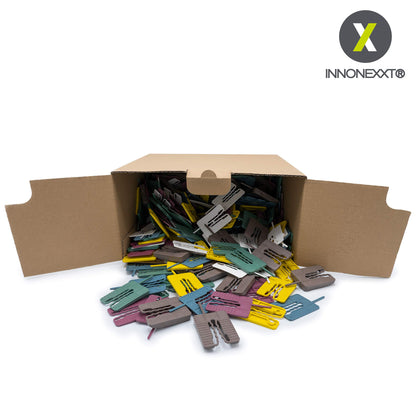 INNONEXXT® Premium Spacer | 60 x 45 mm | Shim plates, spacers, distance holders | Set: 1, 2, 3, 4, 5, 10 mm (300 x Spacers 60 x 45 mm)