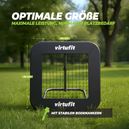 VirtuFit Adjustable Football Rebounder Pro - Kickback - 84 x 84 cm