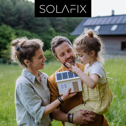 SOLAFIX® Balcony Solar Panel Mounting Kit for Tile Roof - Roof Mount Set for 2 Solar Panels 30-40 mm Frame Height - Solar Mount for Tile Roof with EASY-CLICK Clamps & Height-Adjustable Roof Hooks