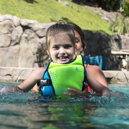 AQUASPHERE life jacket for babies and kids, boys and girls with adjustable buckles & safety straps, Purple, M (2-3Y)