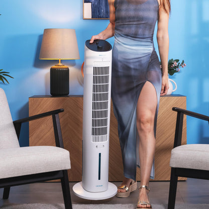Cecotec - Evaporative Cooler EnergySilence 2000 SkyCool 60W, 3L Tank, Compatible with essential oils, 3 speeds, 50° oscillation, Top handle