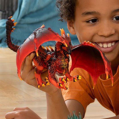 SCHLEICH ELDRADOR Creatures | Lava Dragon 70138 | ELDRADOR monster figure with moving jaw and wings | great gift for girls and boys | for ages 7 and up | 20 x 14 x 15 cm