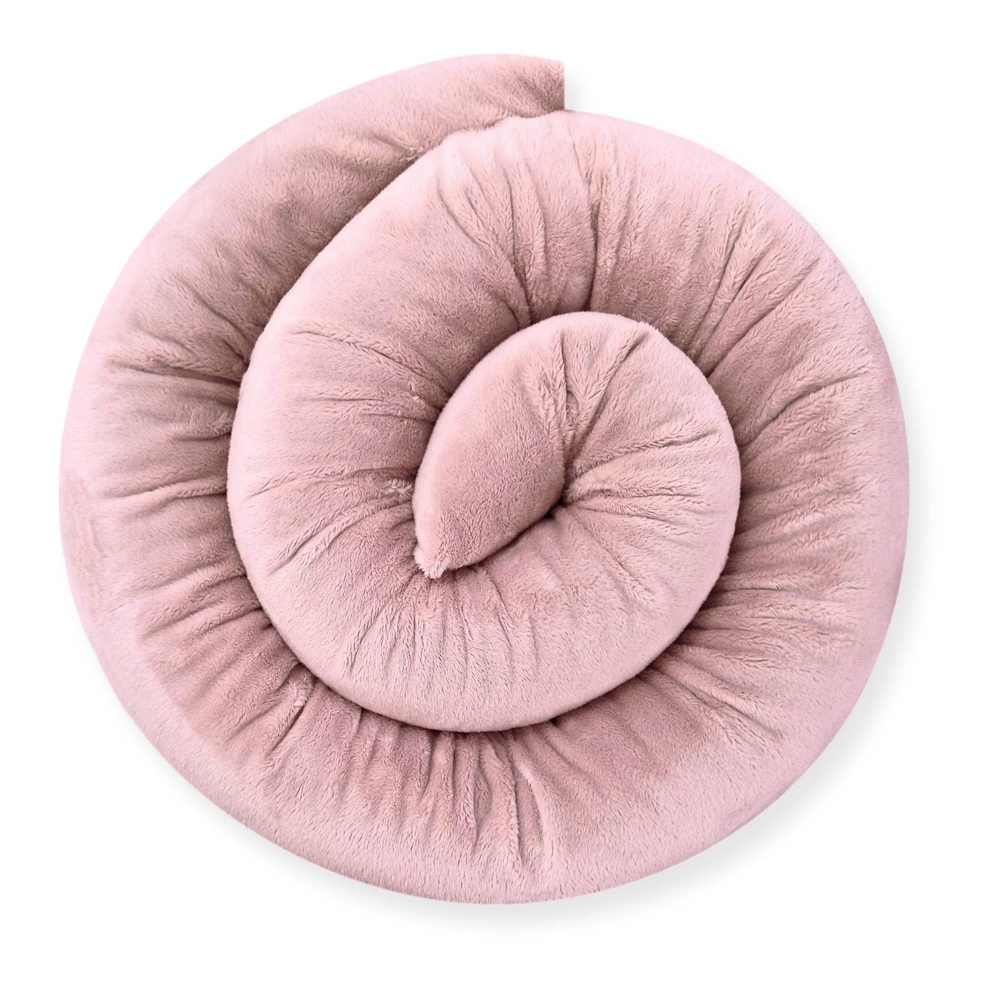 Bebeloo bed snake, bed roller, bed pillow, side sleeper pillow, nursing pillow, cuddle pillow, bed surround, draft stopper (pastel pink, 300 cm)