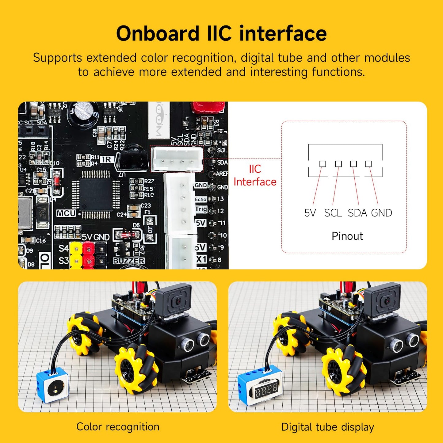 Yahboom UNO R3 AI Smart Robot Kit with Mecanum Wheel and ESP32 Camera. App Control for FPV Video. Great for STEM Programming Education. Perfect for Kids interested in Electronics.