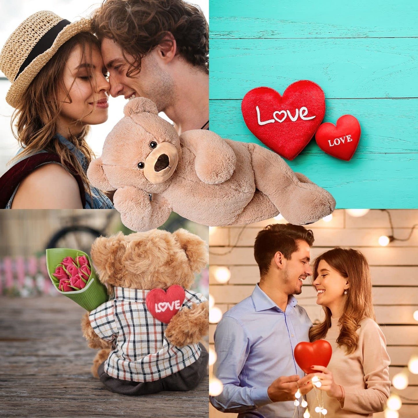 TE-Trend XXL Teddy Bear 100cm - sweet giant teddy for cuddly hours - brown teddy bear - plush toy XXL for unforgettable gift moments - plush bear - giant bear for kids & adults