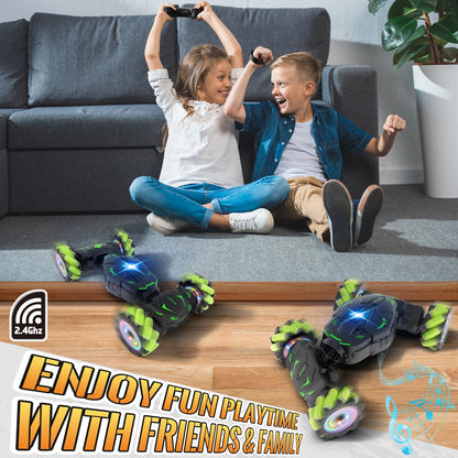 Pristar Remote Control Car 1:14 RC Drift Toy 2.4GHz 360 Rotation Handheld Stunt Drift 4WD Remote Control Car with Hand Control Gift for Boys Kids from 5 6 8 9 10 years old
