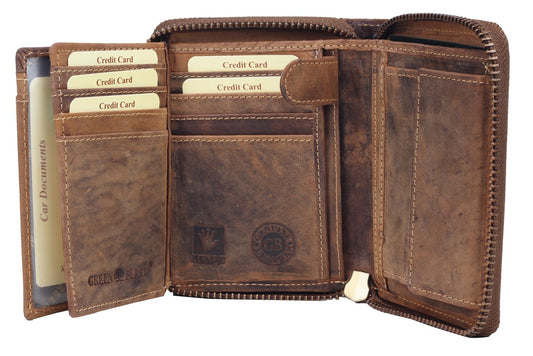Greenburry Vintage Women's Wallet Purse Brown 13x10x3 cm
