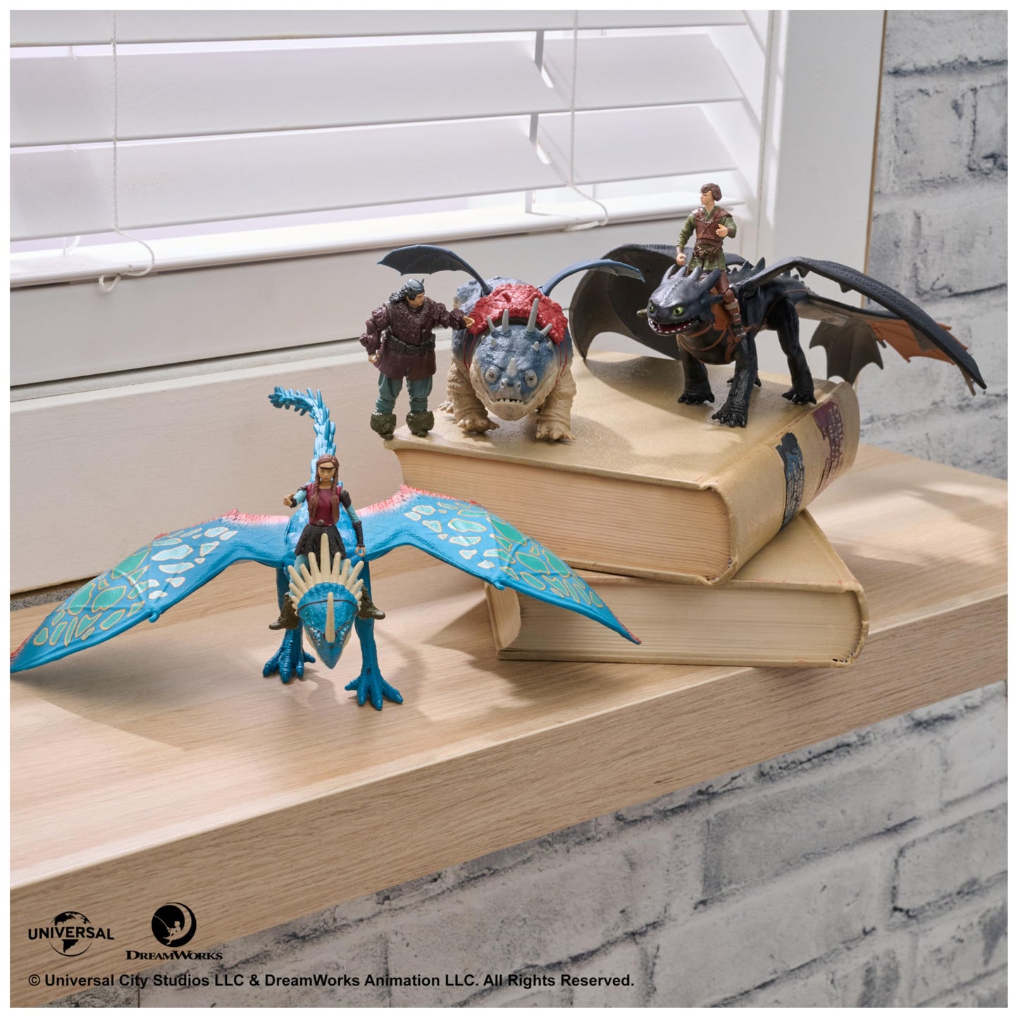 Dreamworks How to Train Your Dragon Viking and Dragon Action Figure Set featuring Meatlug and Fishlegs. Perfect toy for kids 4 and up.