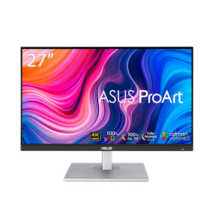 ASUS ProArt PA279CV - 27-inch 4K UHD Professional Monitor - 16:9 IPS, 3840x2160 resolution - ergonomic, Pivot, Calman, high color accuracy, HDR 10 - DisplayPort, HDMI, 65W USB-C, USB Hub, Black