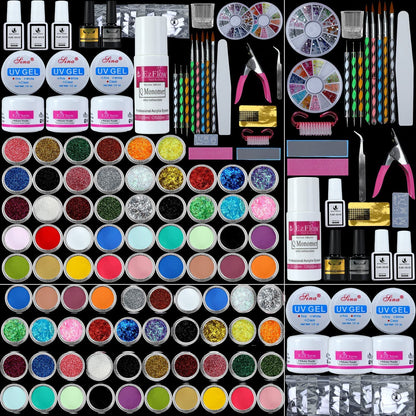 Acrylic Nail Kit with acrylic powder liquid and basic acrylic nail art tools nail DIY decoration acrylic nails starter kit gift box set