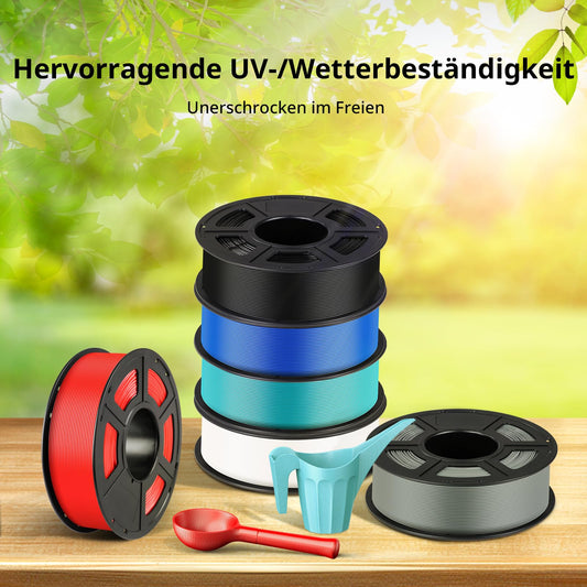 ANYCUBIC ASA Filament 1.75mm, 3D printer filament suitable for printing functional parts outdoors, weather and heat resistant, 1KG green.