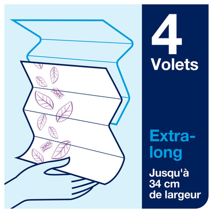 Tork Xpress extra soft Multifold Paper Towels 600297 white, 21 x 100 sheets & Xpress Tabletop Dispenser for Multifold Paper Towels 552200, Elevation Design - white