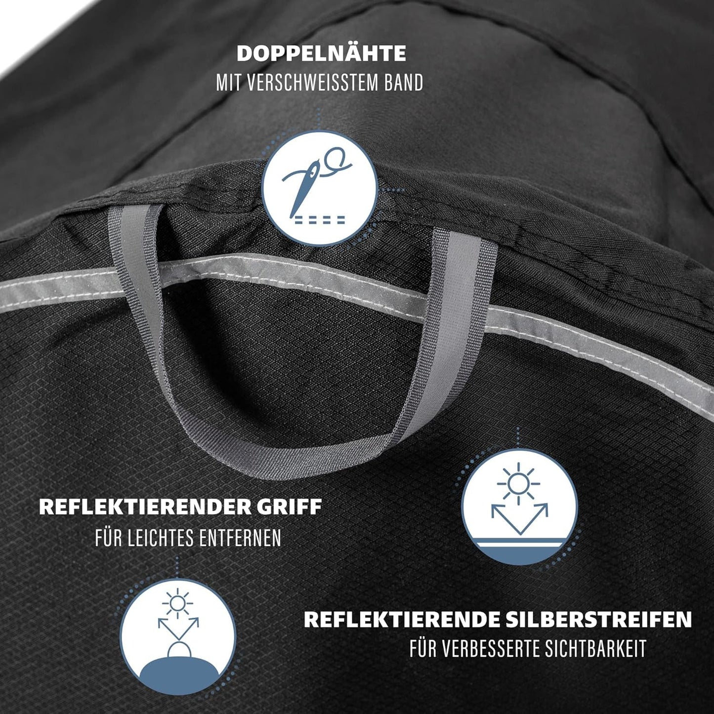 TeamObsidian bike shed weatherproof - bike cover waterproof - 300D bike garage outdoor - 1 to 3 bikes - bike tarp bike cover - bike protection cover on the go